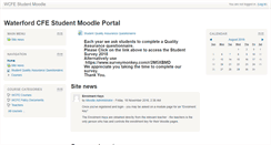 Desktop Screenshot of moodle.wcfe.ie