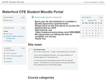 Tablet Screenshot of moodle.wcfe.ie